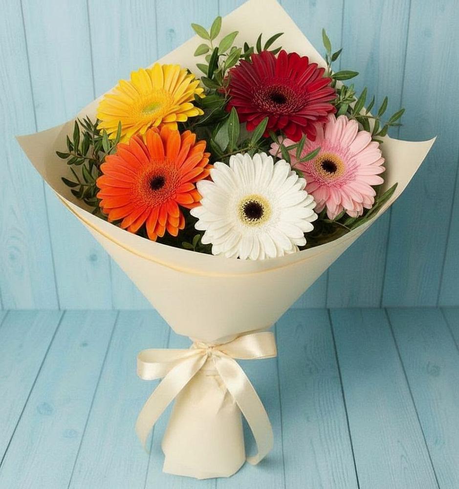 Букет цветов из: Герберы в Шатки