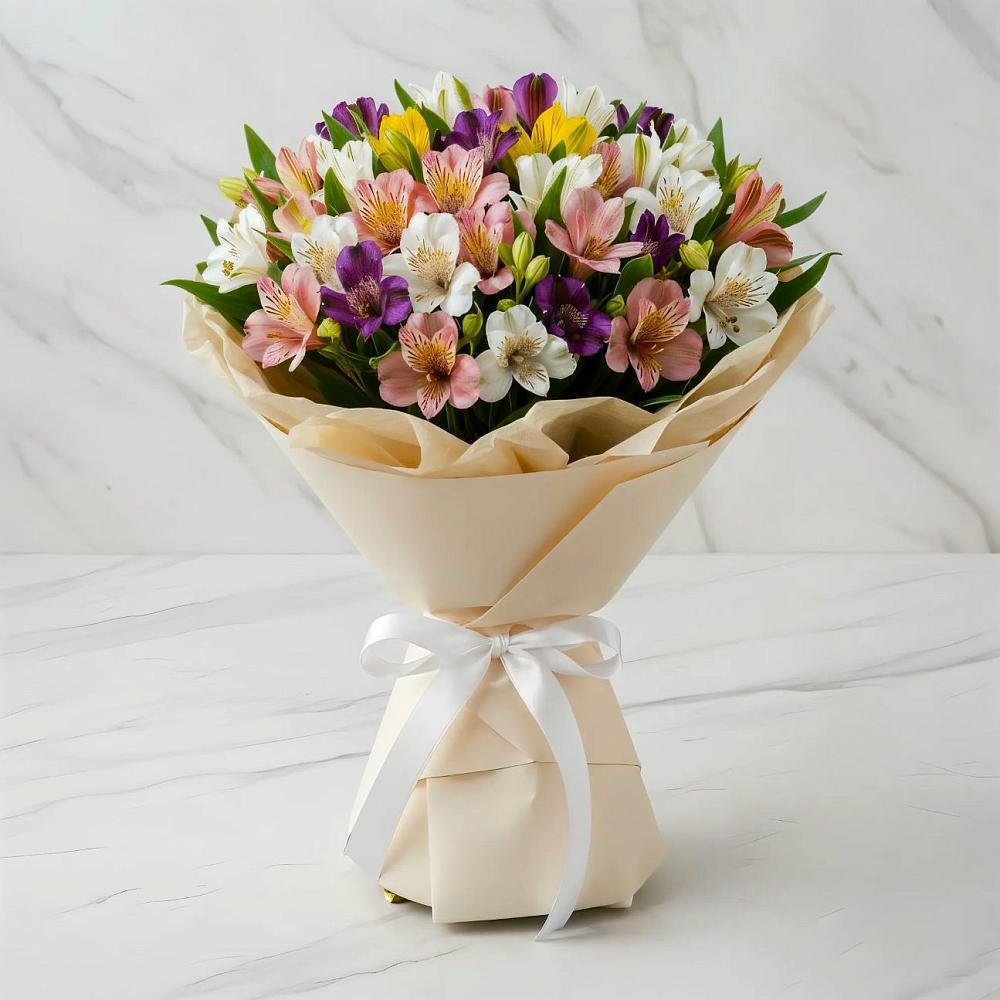 Букет цветов из: Альстромерии в Шатки