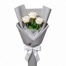 Букет 3 белые розы в Шатки