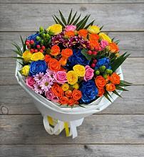 Букет цветов из:  Розы и Хризантемы в Шатки