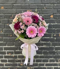 Букет цветов из:  Герберы и Хризантемы #REPLACE_PRED# Шатки