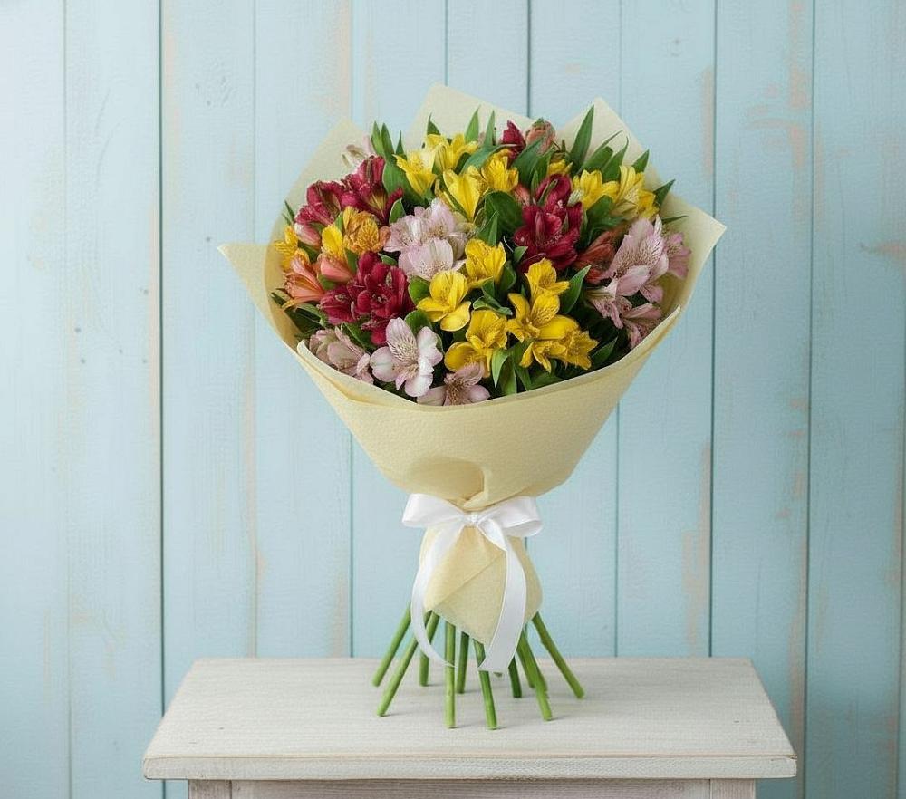 Букет цветов из: Альстромерии в Шатки