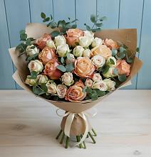 Букет цветов из:  Альстромерии и Розы в Шатки